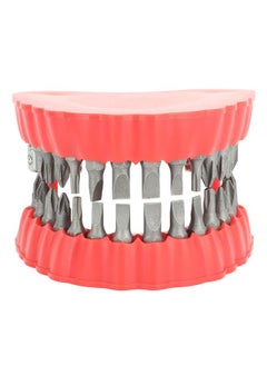 Denture Drill Bit Holder Denture Screwdriver Organizer 3D Sculpture Desk Decor 28 Holes Red With Bits - pzsku/Z44536396EABE7FBD0ABBZ/45/_/1732166815/22e408af-cb98-4691-a500-0167781b2267