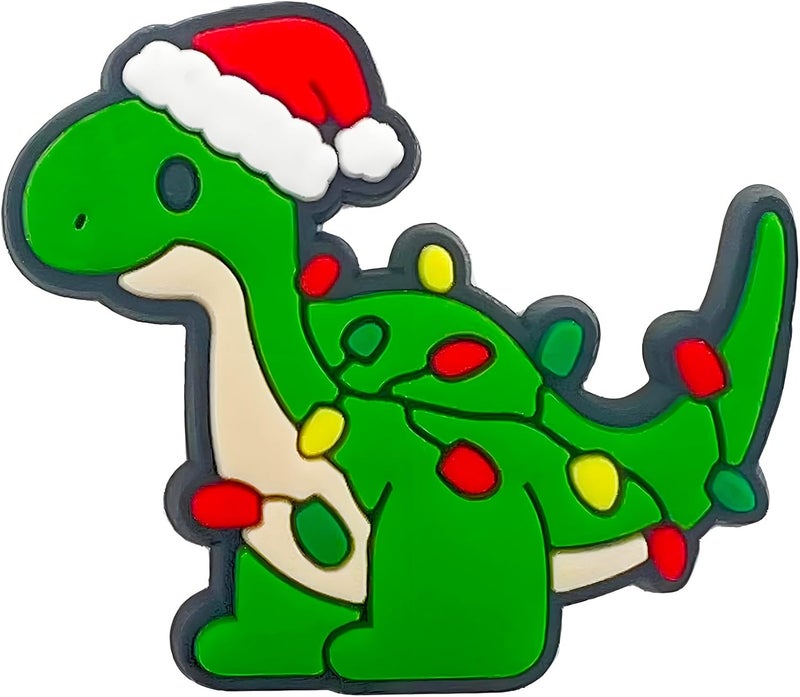 20 x Christmas Themed Animal Shoe Charms, Frog Giraffe Fox Dog Shoe Charms for Crocs Sandals Clogs Bracelet, Xmas PVC Clog Charms, Gift for Boys Girls Children - Image 3