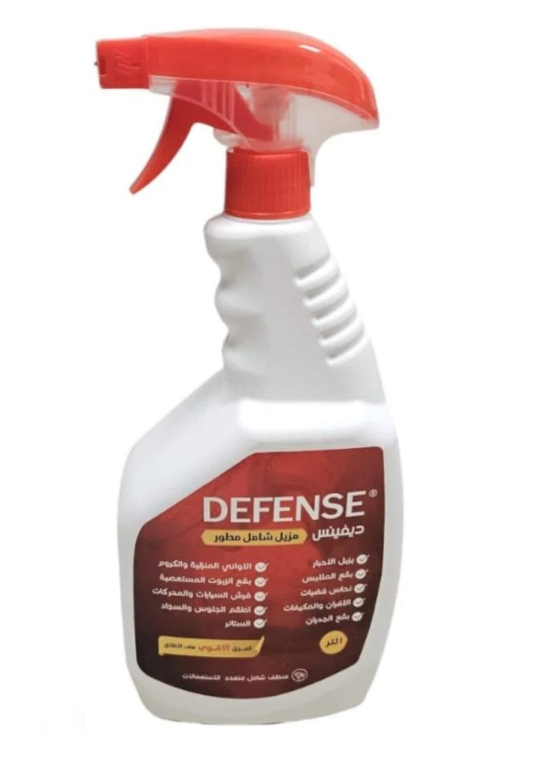 DEFENSE Advanced All-Purpose Cleaner & Stain Remover - 1 Liter - Powerful Formula for Car Grease, Stubborn Stains, Fabrics, and Ink - Multi-Surface Cleaning Solution - Image 1