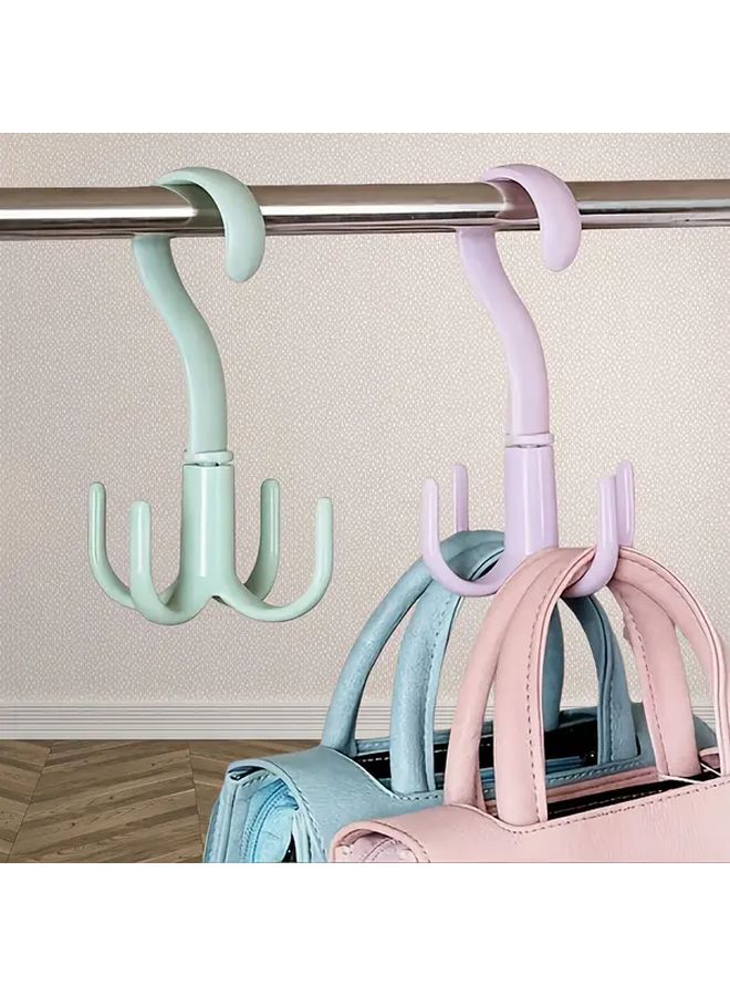 10 قطعة خطافات حائط متعددة ملونة عشوائية منظِّمة مع مسامير لاصقة للتثبيت - Image 2