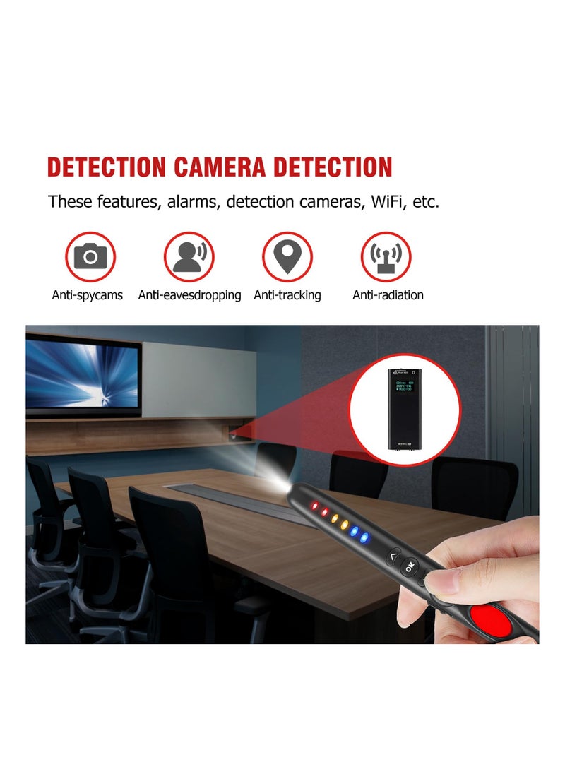SYOSI - Hidden Camera Detectors and Bug Detector, Anti Spy Detector, Hidden Devices Detector, Spy Camera Detector for Home /Office /Travel, Rechargeable, Portable for Car, Motion Alarm Mode(1 Pack) - Image 1