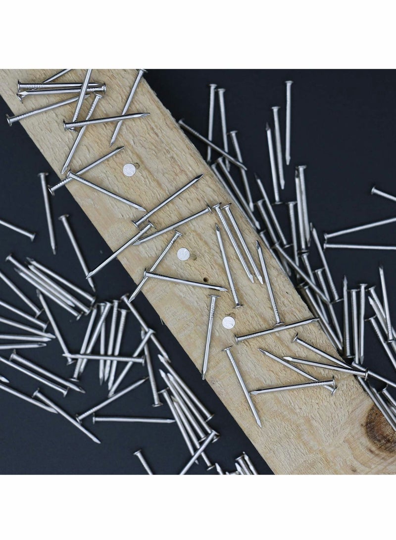 Y&D Hardware Nails, 500Pcs 1 Inch Nickel Plated Hanging Wall Nails for Picture Hanging, Wood Wire Small - Image 4