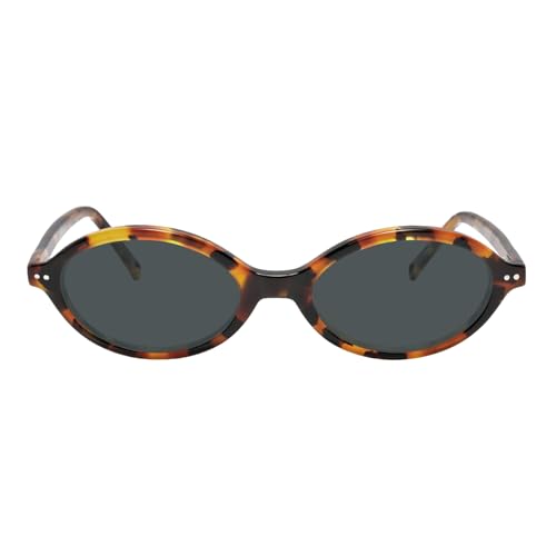 TIJN Olisa Retro Oval Sunglasses for Women Men Polarized UV400 Protection Lightweight Stylish Frame Trendy Sun Glasses - Image 1