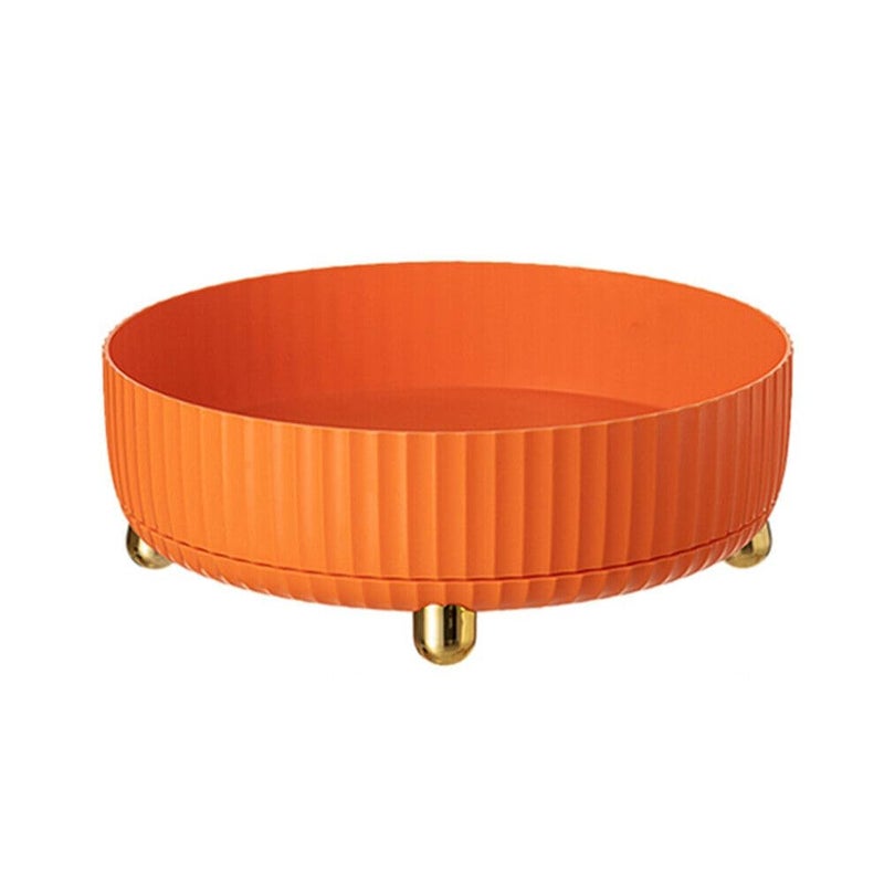 The Procure Store صينية تنظيم دوارة بزاوية 360 درجة، برتقالي - Image 1