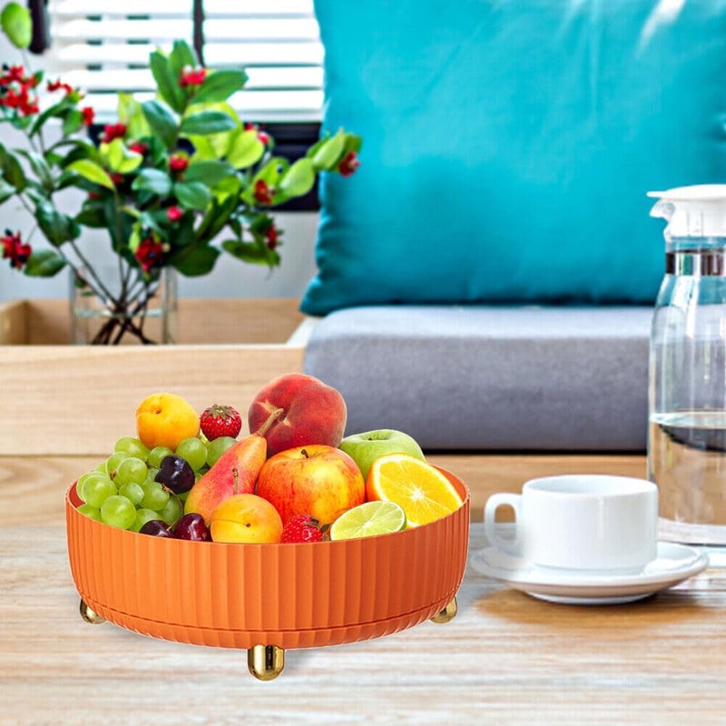 The Procure Store صينية تنظيم دوارة بزاوية 360 درجة، برتقالي - Image 3