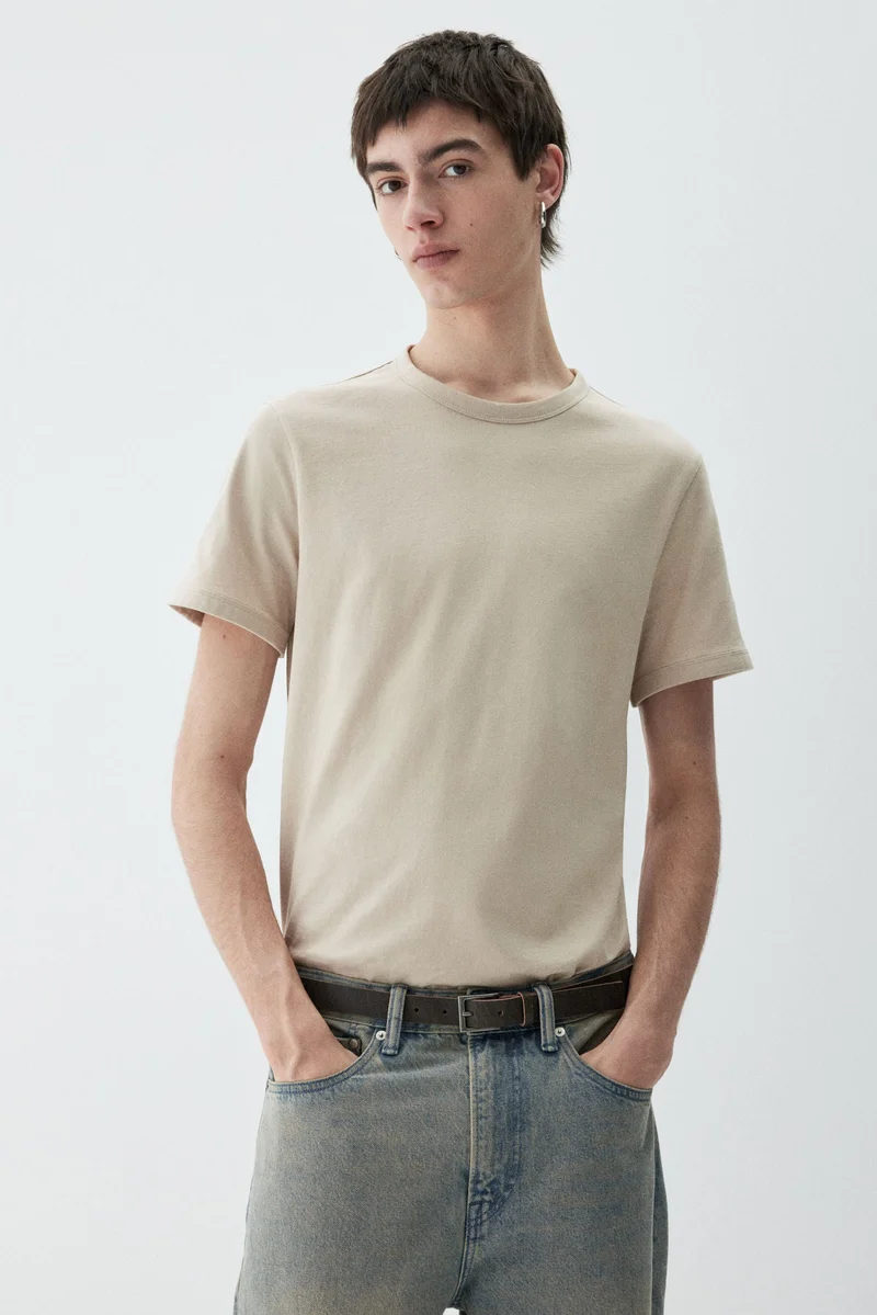 H&M Slim Fit Cotton T-shirt