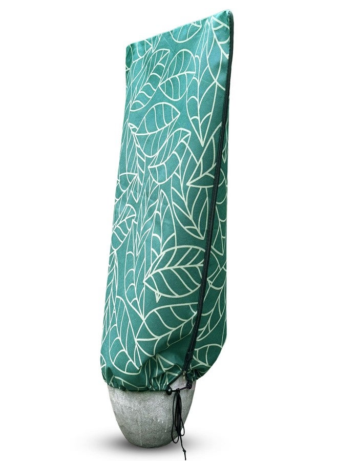 UB-STORE Plant Covers Freeze Protection 24"x32" in 2 Pack | Green Winter Frost Blankets for Outdoor Plants | Reusable Garden Cover Bags with Zipper Drawstring | Cold Weather Shrub Protection Cloth - Image 2