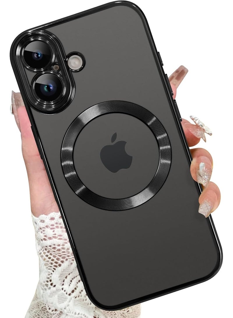 أكاليكس جراب مغناطيسي لهاتف iPhone 17، حماية كاملة لعدسة الكاميرا، غطاء هاتف ناعم من مادة TPU، متوافق مع الشحن اللاسلكي MagSafe، غطاء هاتف مقاوم للصدمات من مادة TPU | أسود - Image 1