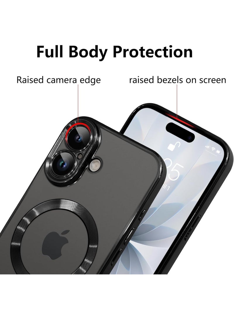 أكاليكس جراب مغناطيسي لهاتف iPhone 17، حماية كاملة لعدسة الكاميرا، غطاء هاتف ناعم من مادة TPU، متوافق مع الشحن اللاسلكي MagSafe، غطاء هاتف مقاوم للصدمات من مادة TPU | أسود - Image 2