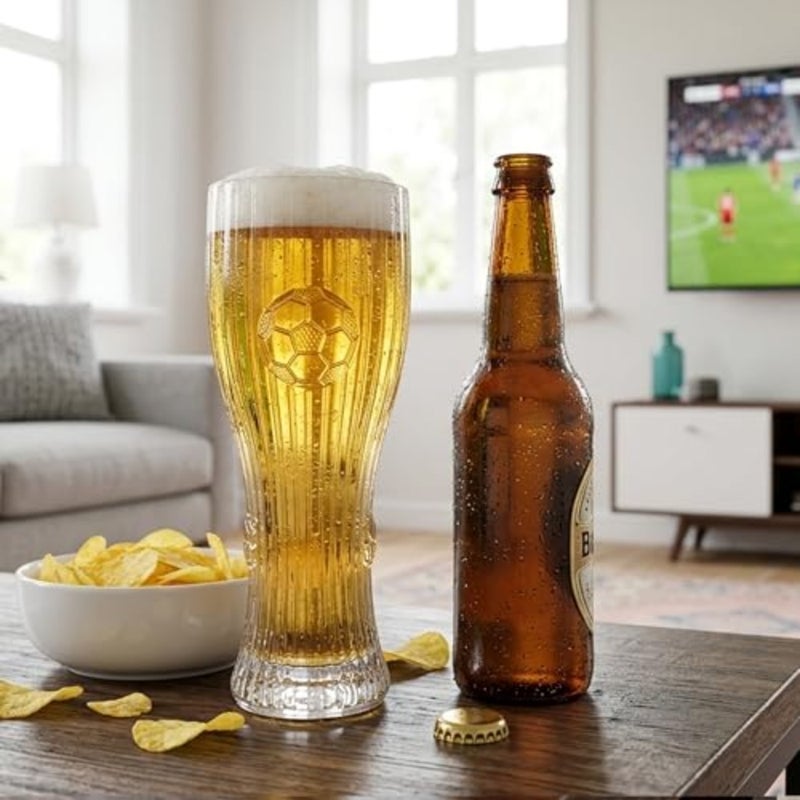 2026 World Soccer Cup Beer Glasses - 15.2oz Soccer Themed Drinking Glasses Beer Cup, Soccers Party Favors, Perfect for Football Game Night Gamedays Parties Celebrations Mancaves and Football Fan Gifts - Image 5