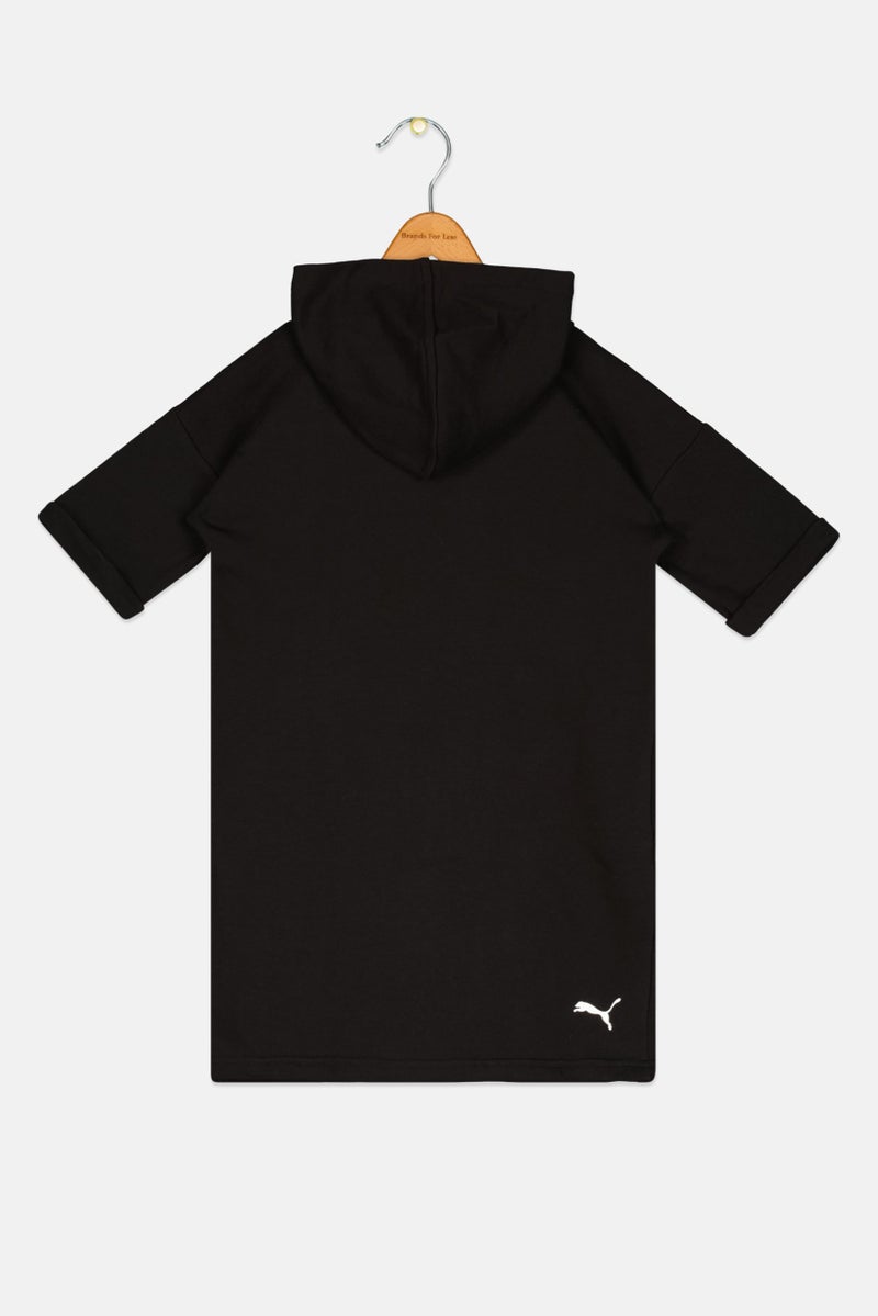 PUMA Kids Girl Sportswear Long Sleeve Training Dress, Black - Image 2