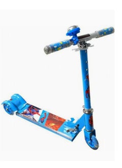 Generic 3-Wheel Spider Man Foldable Scooter Blue 