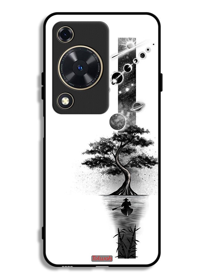 Tolwak Huawei Nova Y63 Protective Case Cover Earth Space Art
