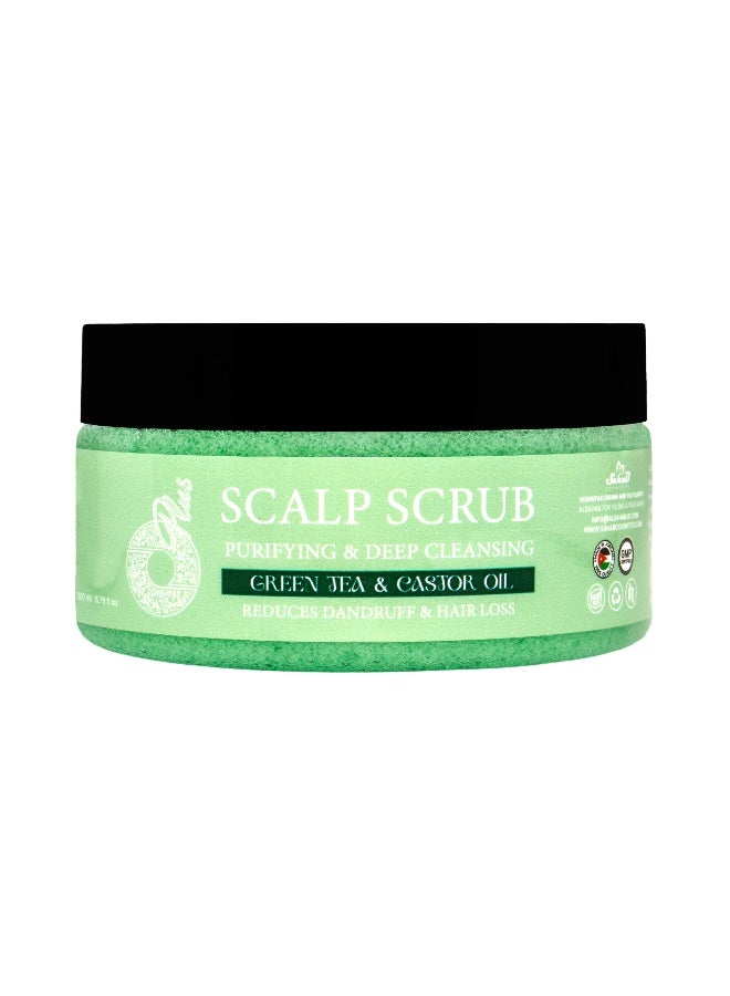 Oplus Green Tea & Castor Oil Scalp Scrub 200ml - Image 2