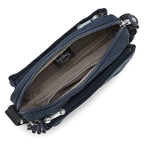 KIPLING KIPLING حقيبة كروس بودي للنساء من كيبيلينغ، زرقاء، 2، 9.5 ل x 6.75 ه 3.5 د الولايات المتحدة - Image 3
