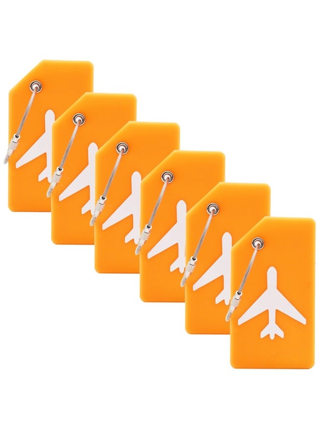 6 حزمة السيليكون علامات الأمتعة للحقائب لتحديد الأمتعة بسرعة حقيبة اليد حقائب السفر - Image 1