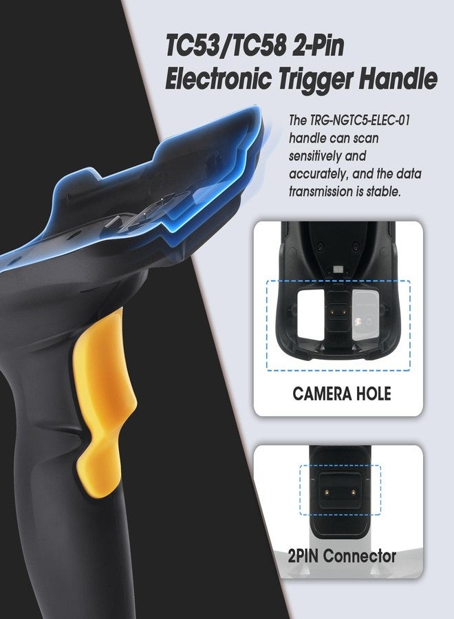 CARPSDZY TC53 Trigger Handle for Zebra TC53 TC58 Handheld Barcode Scanner Mobile Computer (TRG-NGTC5-ELEC-01) - Requires Use with Rugged Protective Case (SG-NGTC5EXO1-01) for Safe Sensitive Scanning - Image 3