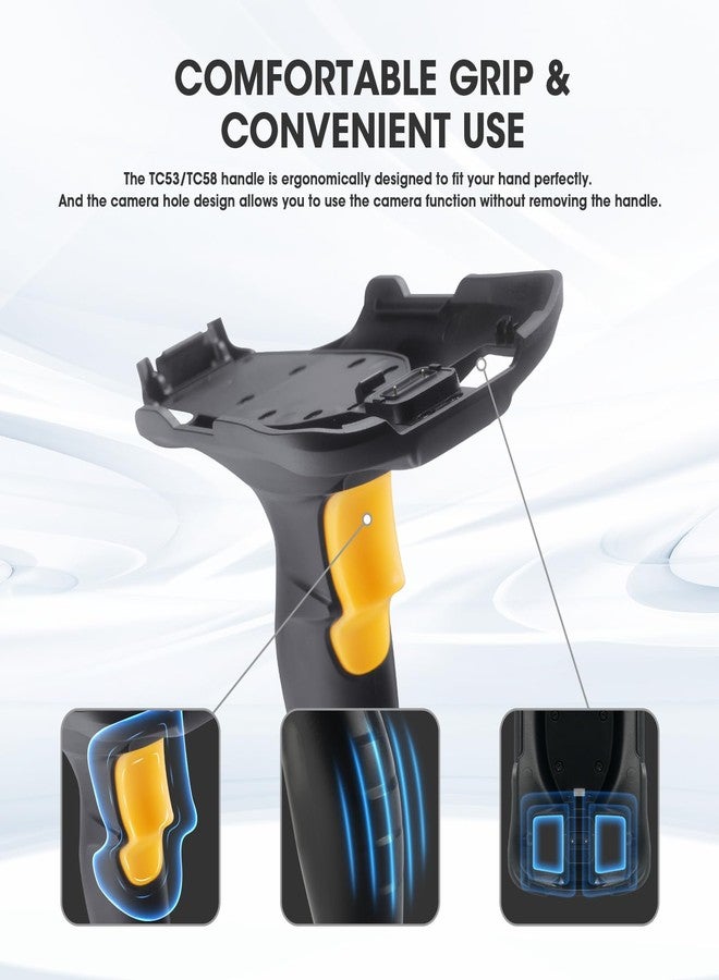 CARPSDZY TC53 Trigger Handle for Zebra TC53 TC58 Handheld Barcode Scanner Mobile Computer (TRG-NGTC5-ELEC-01) - Requires Use with Rugged Protective Case (SG-NGTC5EXO1-01) for Safe Sensitive Scanning - Image 4