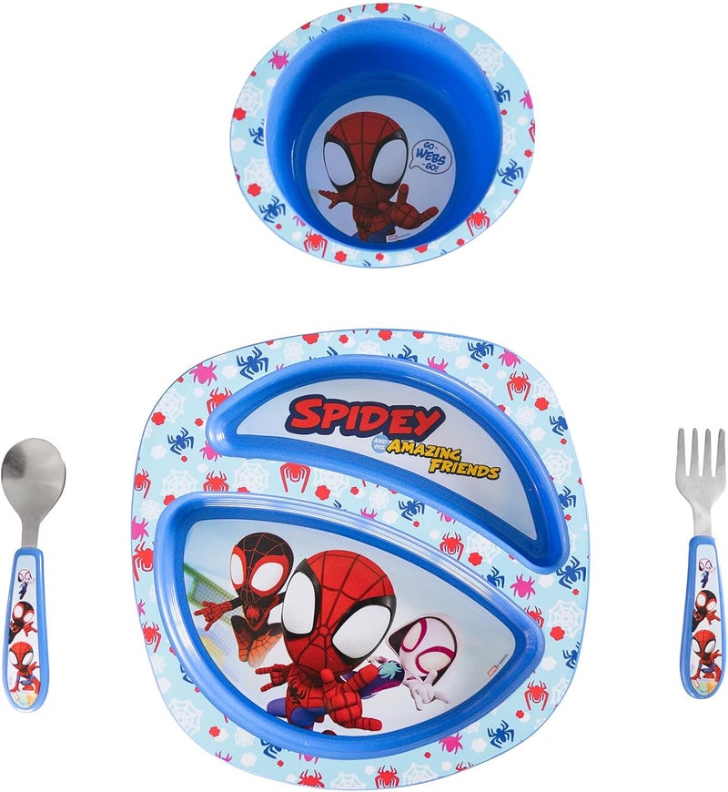 the FIRST years Spidey and His Amazing Friends Toddler Dinnerware Set - Image 1