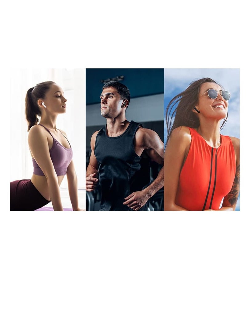 KASTWAVE Wireless Earphones Bluetooth, Earbuds Stereo Headphones in Ear with Mic, IP5 Waterproof Button Control TWS Headset for Gym and Sports Running - Image 3