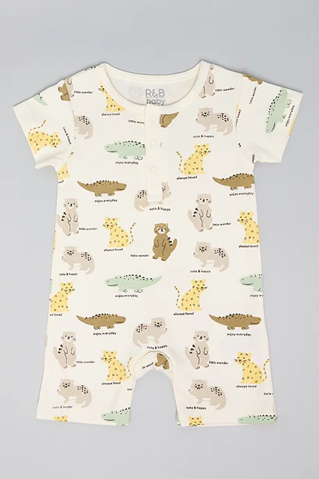 أر أند بي 3 Pack Printed Rompers