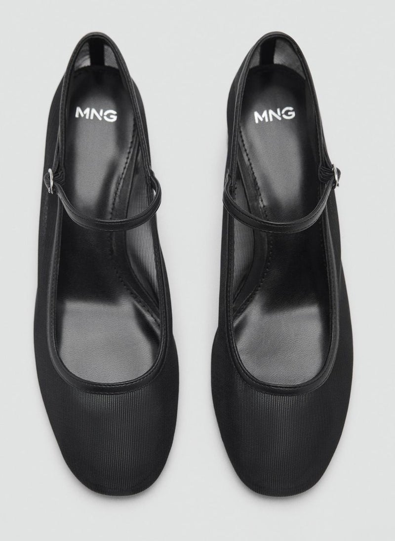 MANGO Mesh Shoes With Buckle Strap  - Image 4
