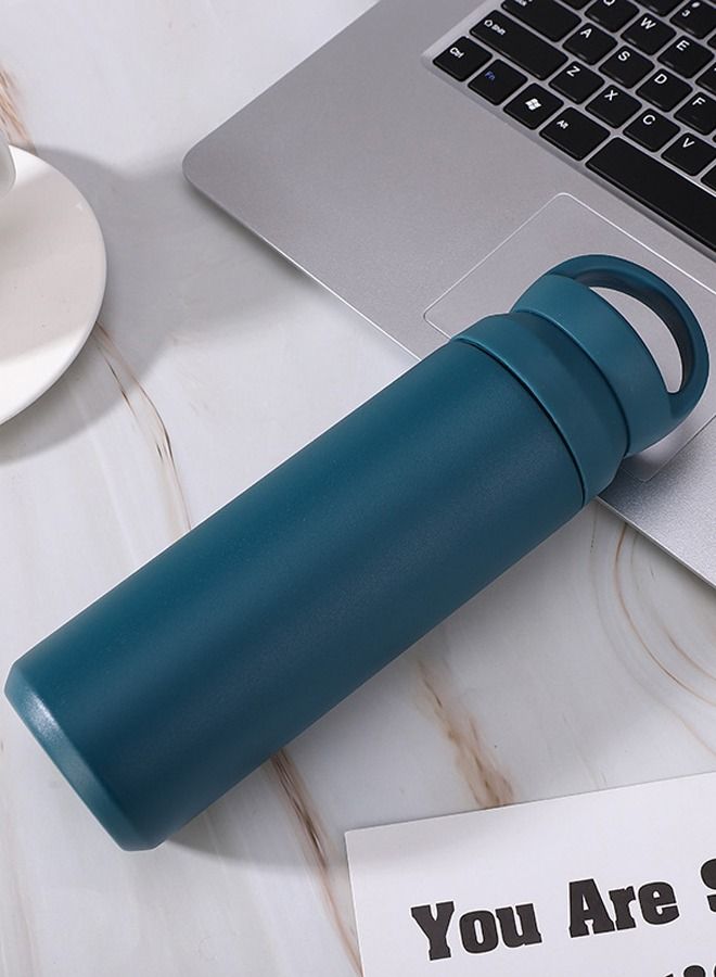 Generic Portable Double Wall Insulated Vacuum Tumbler Travel Water Bottle With Handle Lid - Image 2
