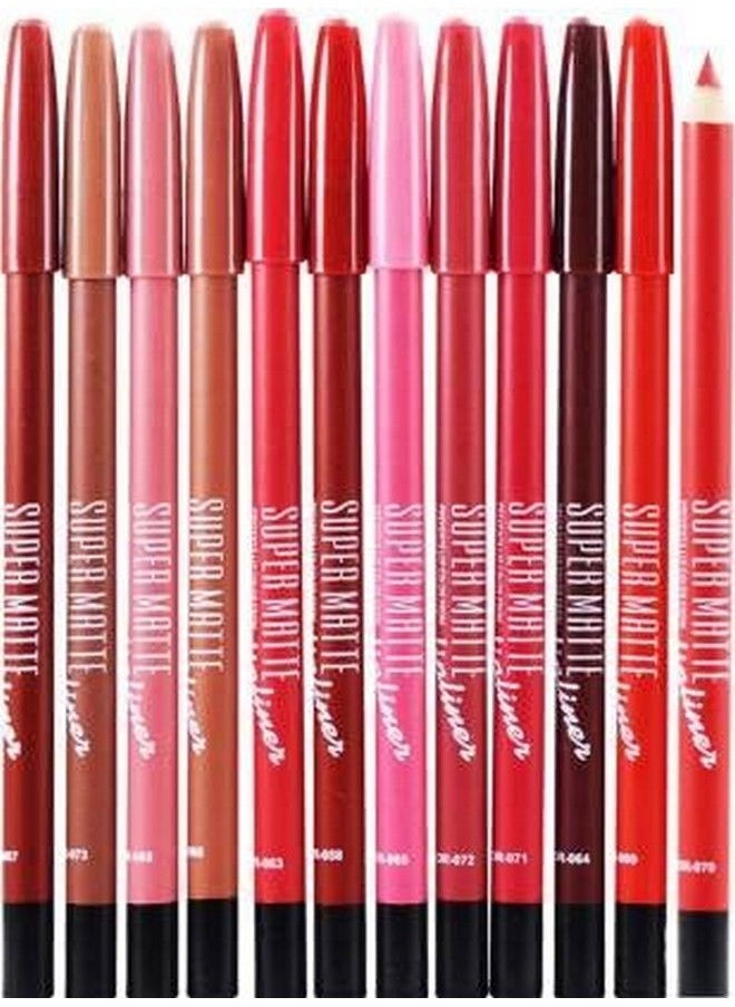 ClubComfort Now Me Mnm Super Matte Lip Liner Pack Of 12 Multicolor  - Image 3