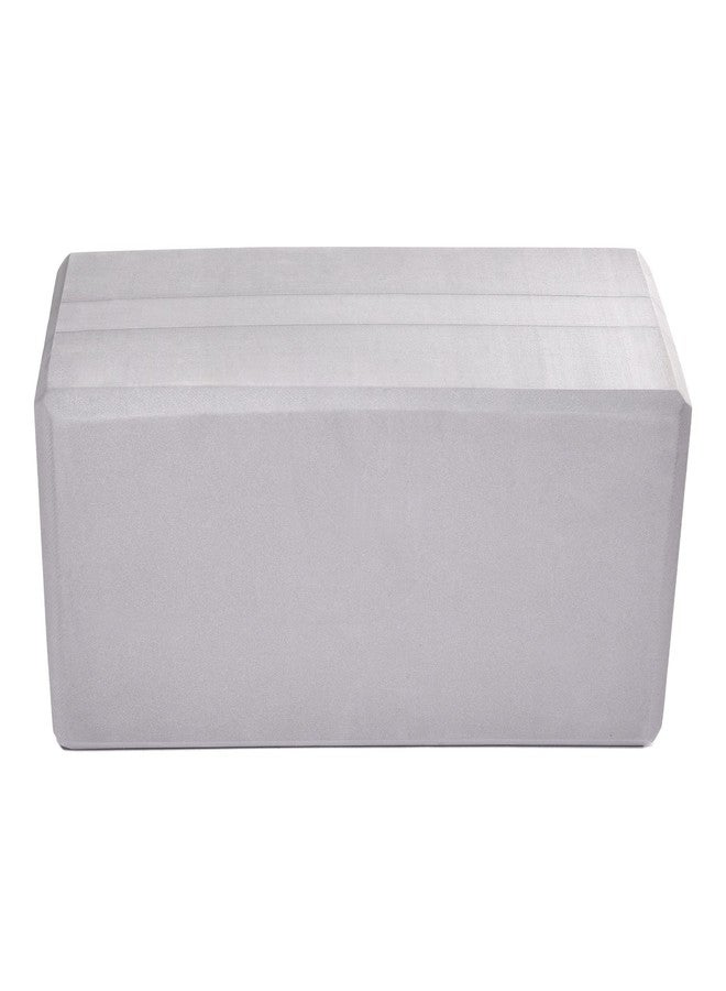 Hugger Mugger 5 in. Big Foam Yoga Block - Gray - Extra Large Size, Dense Foam, Reliable Support, Beveled Edges for Comfort, Great if You're Taller or Less Flexible - Image 3