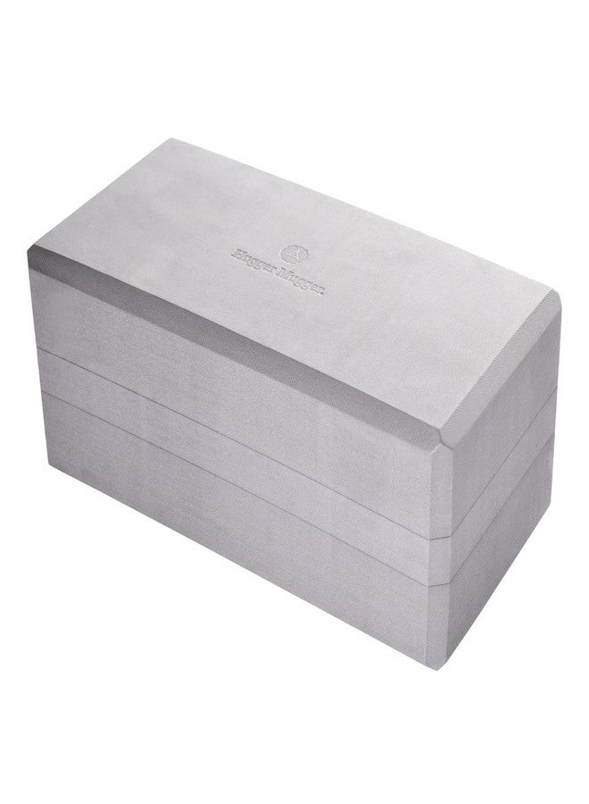 Hugger Mugger 5 in. Big Foam Yoga Block - Gray - Extra Large Size, Dense Foam, Reliable Support, Beveled Edges for Comfort, Great if You're Taller or Less Flexible - Image 2