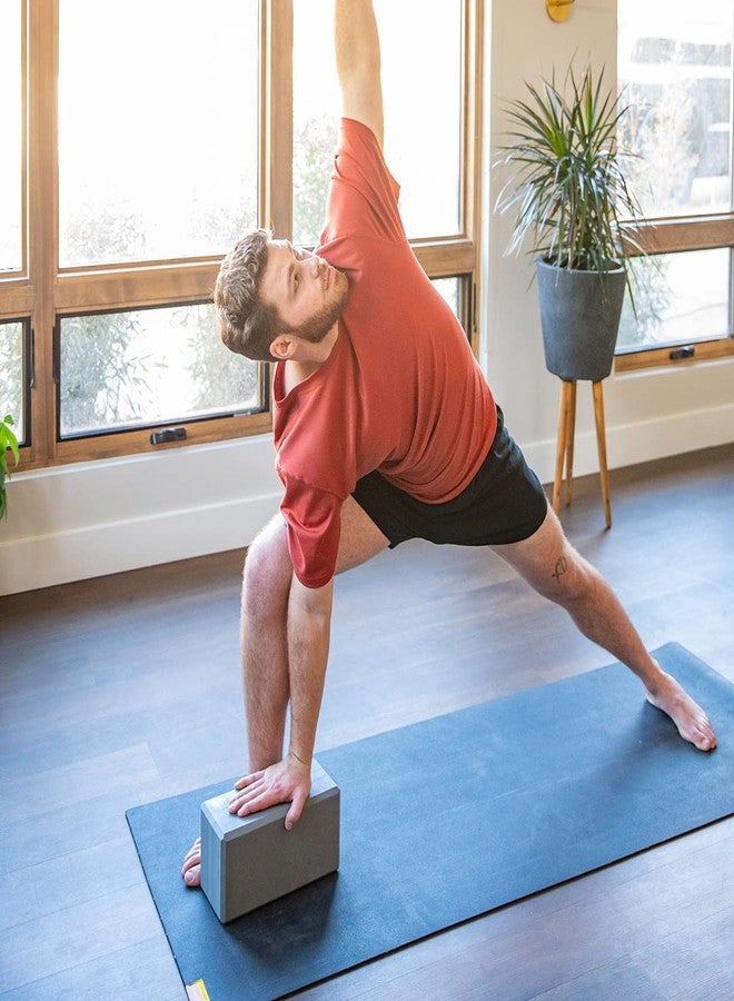 Hugger Mugger 5 in. Big Foam Yoga Block - Gray - Extra Large Size, Dense Foam, Reliable Support, Beveled Edges for Comfort, Great if You're Taller or Less Flexible - Image 5