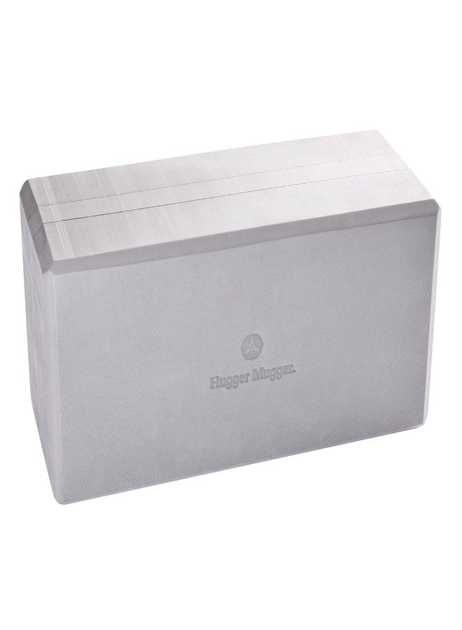 Hugger Mugger 5 in. Big Foam Yoga Block - Gray - Extra Large Size, Dense Foam, Reliable Support, Beveled Edges for Comfort, Great if You're Taller or Less Flexible - Image 1