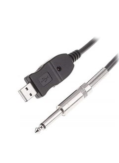 ماركة غير محددة محول الصوت للكمبيوتر / ماك تسجيل الغيتار إلى واجهة USB - أسود  - Image 2