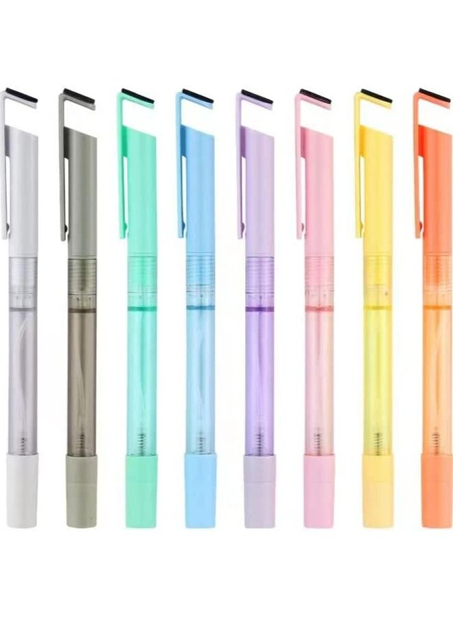 Generic Multifunction Gel Ink Pen, 12pcs 4-in-1 Cool Tech Tool Pens, Journal Planner Pens Cute Fun Pens 0.5mm Fine Point for Writing Journaling Taking Notes School Office Home, Macaron Spray Pen - Image 4