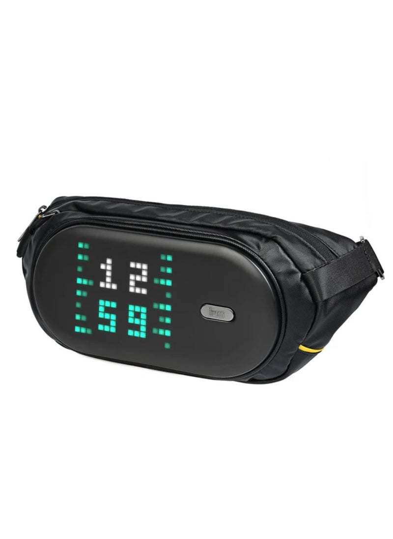 Divoom Sling Bag C Pixel Art LED Sport Bag App Controlled Black  - Image 1