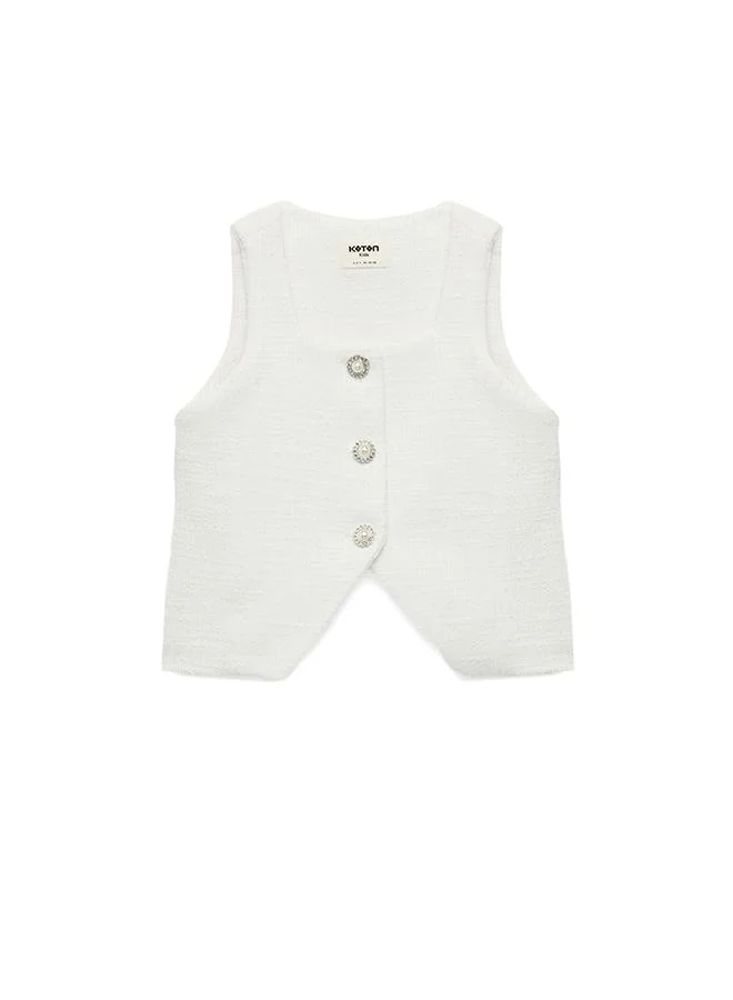 Koton  Crop Tweed Blouse for Women | Best Price UAE