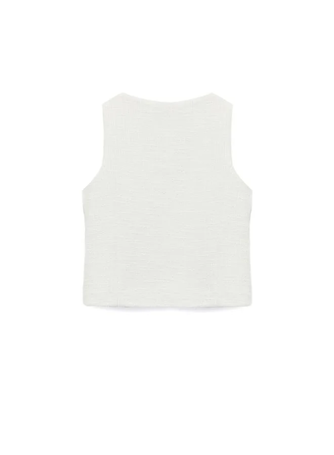 Koton  Crop Tweed Blouse for Women | Best Price UAE