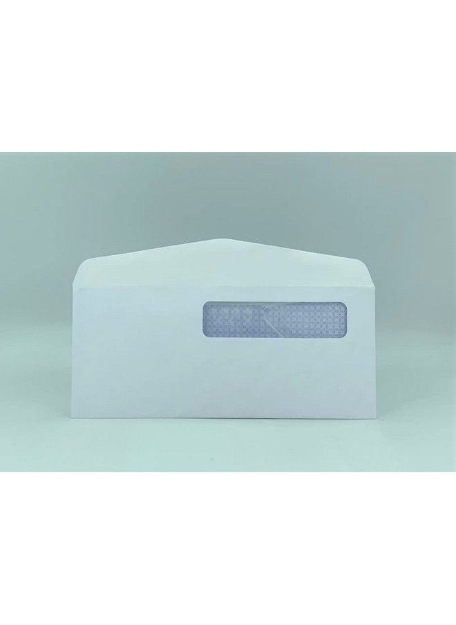 Minas Envelope - Lope 10 Business Envelope (Postage Meter Reverse Flap Window) Laser Digital Upper Righthand Window Security White 24Lb. Gum Flap 500 Box - Image 1