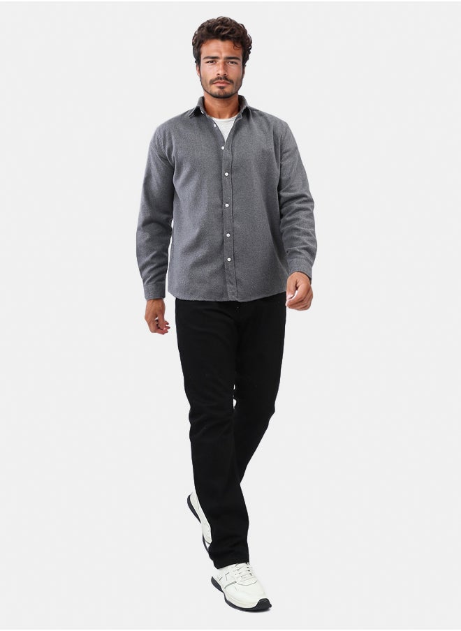 RAVIN - Cotton Long Sleeves Button Down Shirt - Image 1