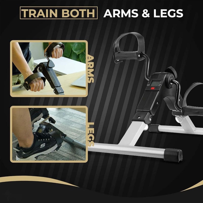 BIONFIT® Patented Design Air Bike for Men and Women with Attached Resistance Band, Moving Handles, Abs Twister and Back Support Seat, Gym Cycle for Home Fitness, Free Installation Support - Image 4