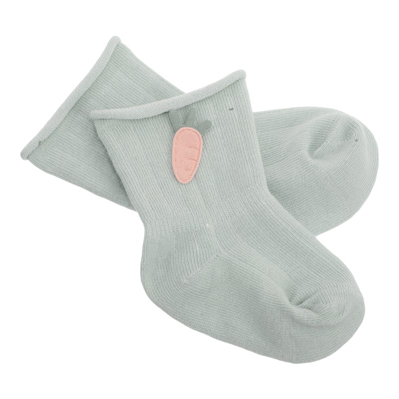 1 Pair Newborn Mid-Calf Socks Cartoon Cotton Anti- Baby Socks Grip Socks Toddler Walking Socks For Babies Slipper Socks For Toddlers - Image 5