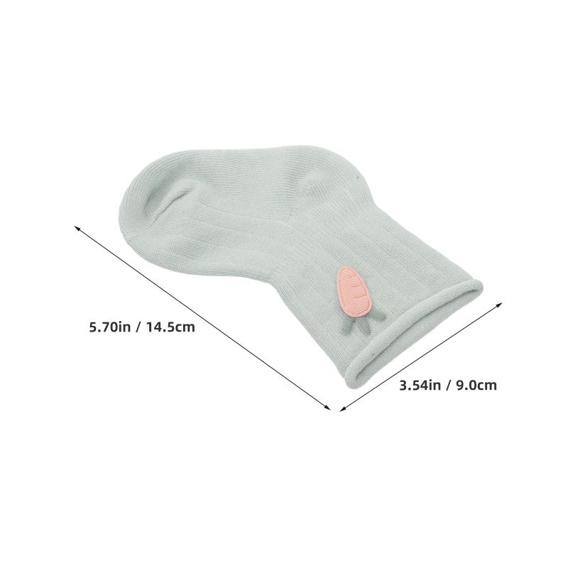 1 Pair Newborn Mid-Calf Socks Cartoon Cotton Anti- Baby Socks Grip Socks Toddler Walking Socks For Babies Slipper Socks For Toddlers - Image 3