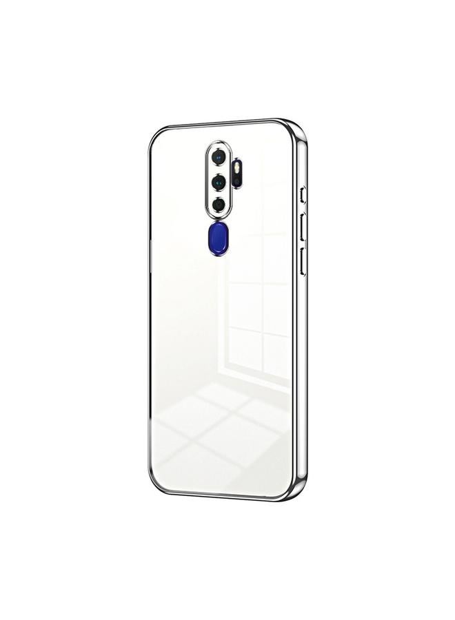 اس-توب جراب لهاتف OPPO A11x / A9 2020 جراب هاتف شفاف مطلي بفتحة دقيقة - Image 1