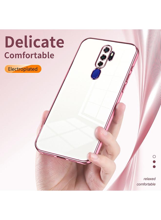 اس-توب جراب لهاتف OPPO A11x / A9 2020 جراب هاتف شفاف مطلي بفتحة دقيقة - Image 5