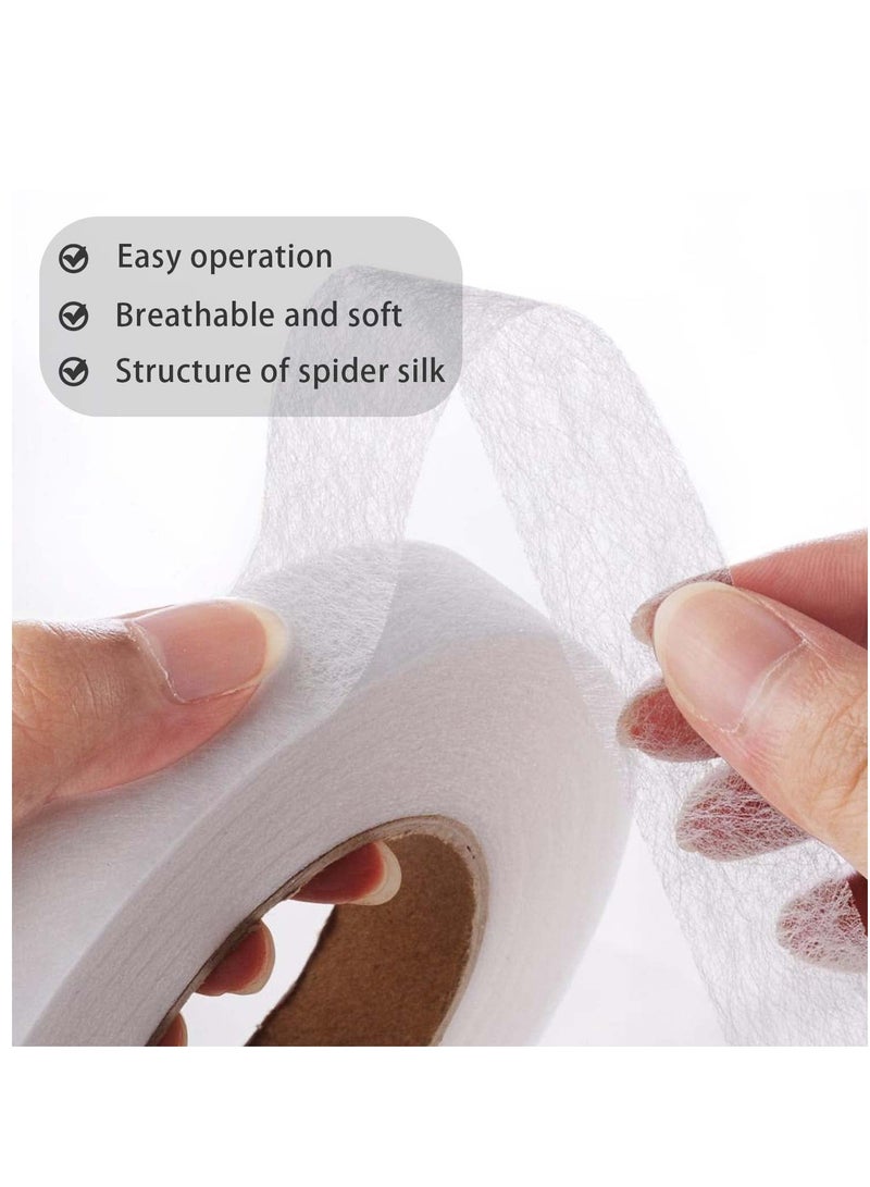 SOLARAE Iron-On Fabric Tape Heavy Duty Fusible Adhesive Hemming Strip to Repair Curtains, Clothes, Pants, Pillow Case, Uniform - No Sewing - Image 3