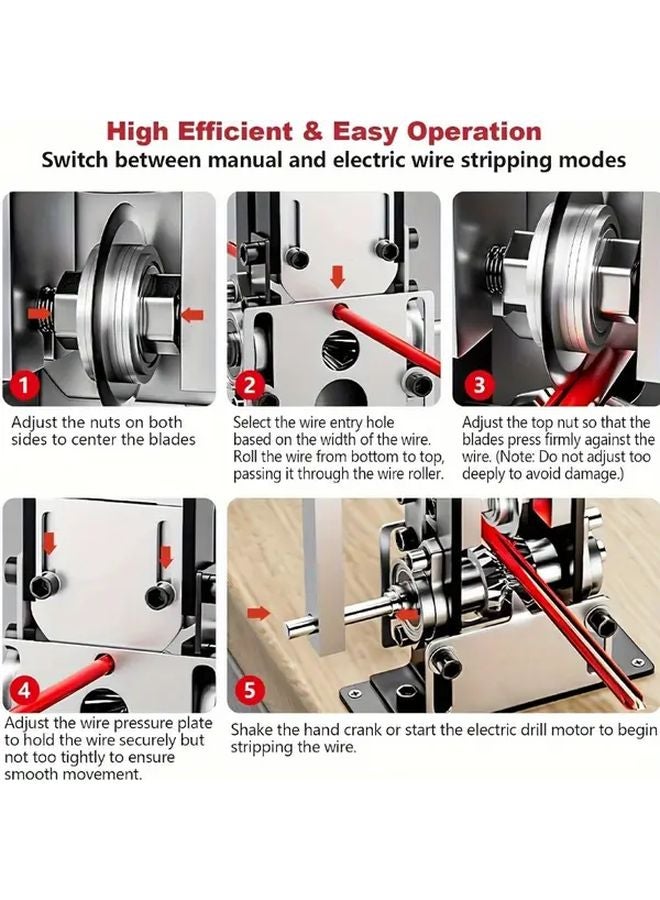Single Head Stripping Machine Model A 2 In 1 Manual Electric Wire Stripper - Image 2