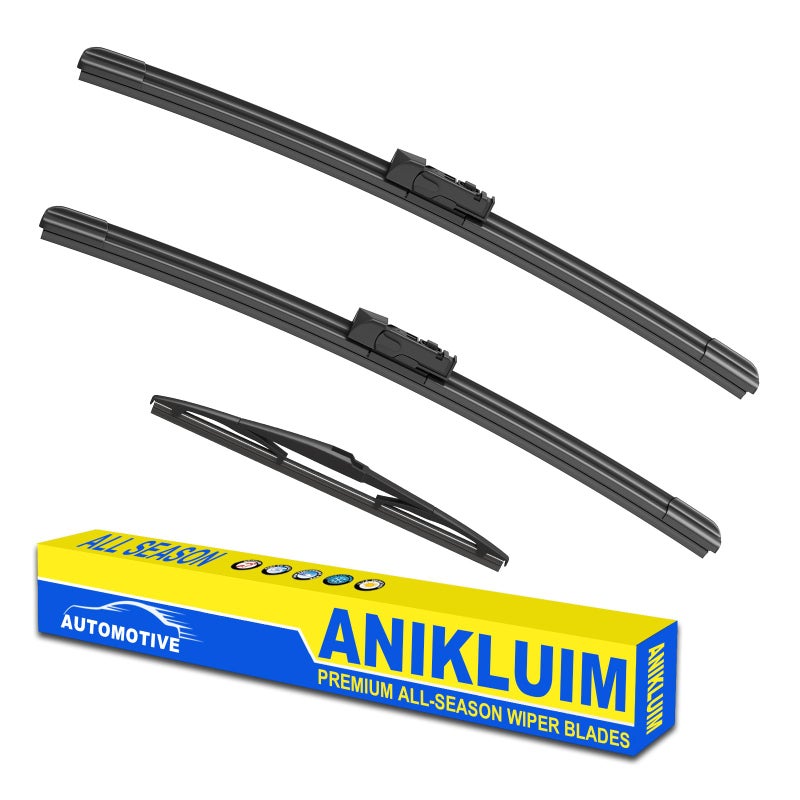 ANIKLUIM 2418 Wiper Blades with 14 Rear Wiper Blade Set Replacement for 20172024 CX5 CX9 Windshield Wipers Original Factory Quality Pack of 3