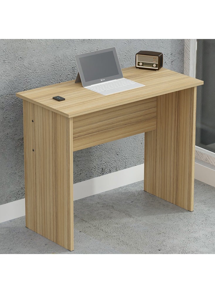 Mahmayi Mahmayi Modern Study Table with BS02 Desktop Socket with USB A/C Port, Modern Executive Desk for Office, Home, Schools, Laptop, Computer Workstation Table- Coco Bolo - Image 4