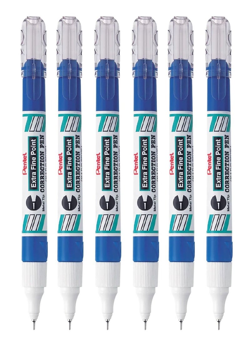 Pentel 6-Piece Correction Pen Extra Fine Point - Image 1