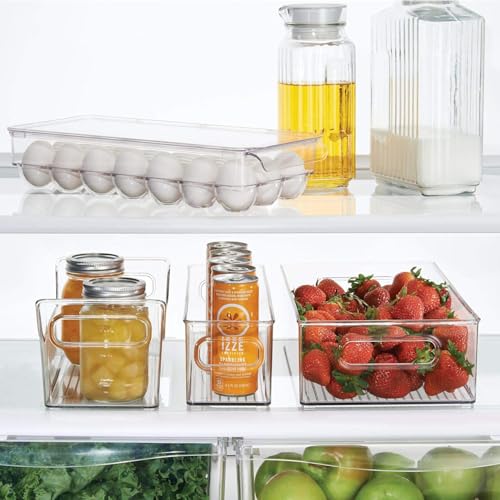 INKULTURE Acrylic Egg Storage Box or Egg Trays for Refrigerator with Lid & Handles Egg Tray Box for 21 Eggs | Clear & Unbreakable - Image 2